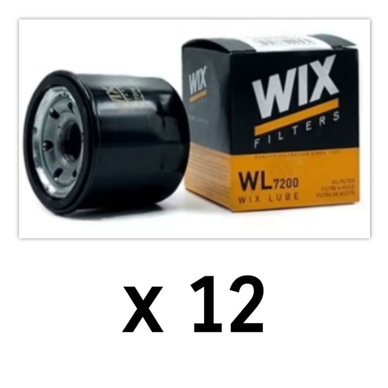 * ยกลัง 12 ลูก * Wix oil filter WL10466A WL7200 7200 10466A Forza ADV Mazda 2 3 Teana Tiida Cube Mar