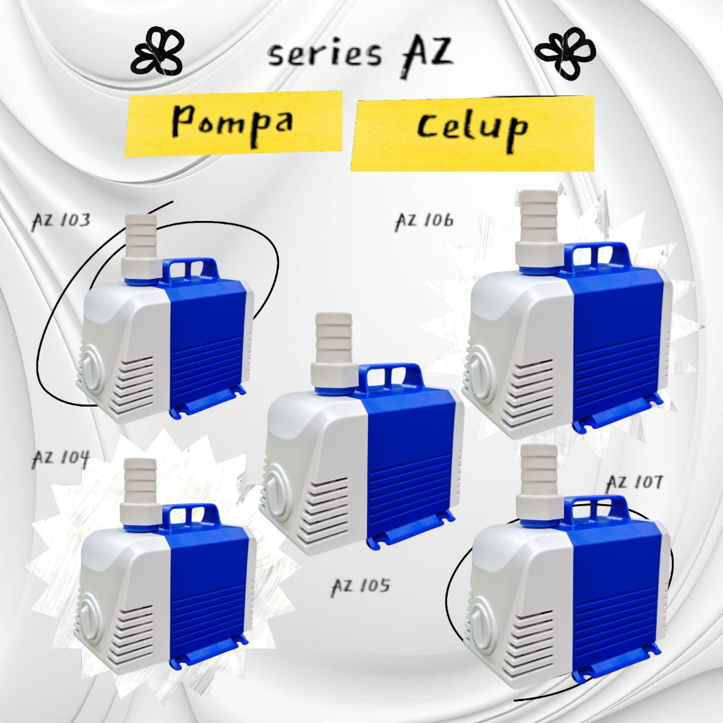 Aquazen AZ 103 104 105B 106 107 ปั๊มจุ่มสําหรับบ่อตู้ปลา