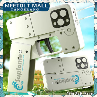 Set Mainan Cosplay iPhone Pistol Air Mainan Anak Kreatif Dengan Tembakan Anti Bocor Aman