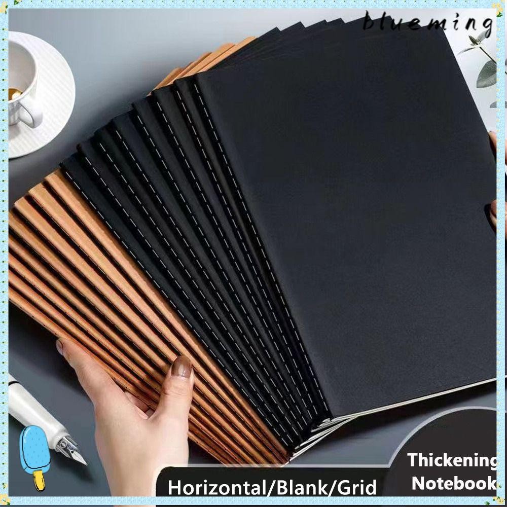 สมุดไดอารี่ BLUEMING2, สมุดบันทึกปกคราฟท์ A4/A5/B5, ตารางแบบพกพา/เส้น/Blank Sketchbook ของขวัญ