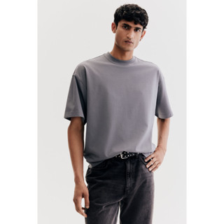 H&M(เอชแอนด์เอ็ม) เสื้อยืดเข้ารูปทรงโอเวอร์ไซส์ Men Oversize…