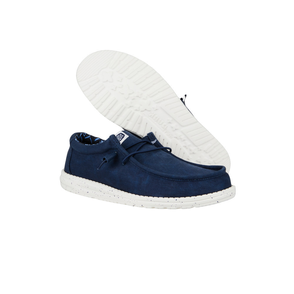 HEYDUDE รองเท้าลำลองผู้ชาย WALLY STRETCH CANVAS รุ่น 40700-410 - NAVY