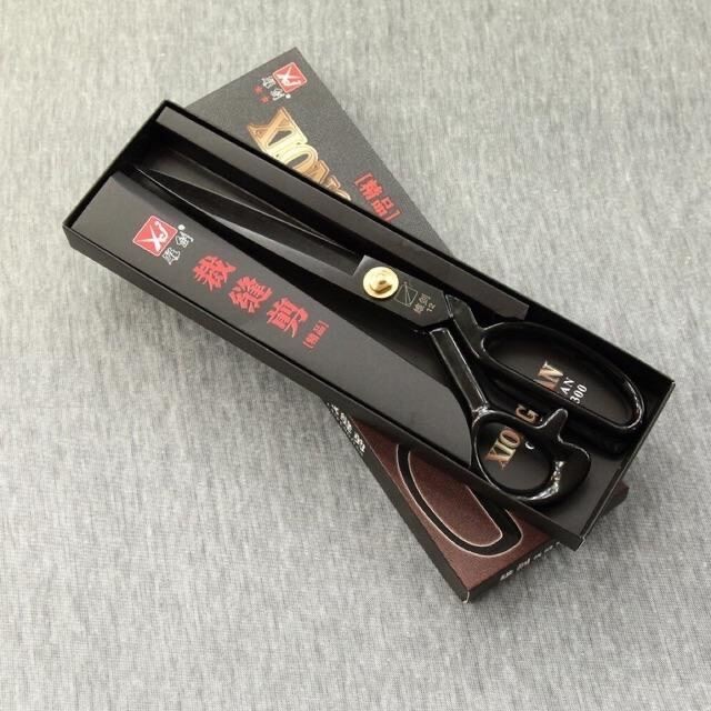 กรรไกรตัดผ้า กรรไกรตัดหนัง 8-12 นิ้ว อย่างดีไม่เป็นสนิม กรรไกรสแตนเลส ด้ามจับสีดำ อย่างดี - รูปที่ 4