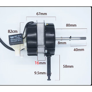 Monqiqi มอเตอร์พัดลม มอเตอร์ไฟฟ้า 220v ตลับลูกปืนคู่ 16นิ้ว/18นิ้ว/14นิ้ว กำลังสูง สากลสำหรับพัดลมตั้งโต๊ะ/พัดลมตั้งพื้น