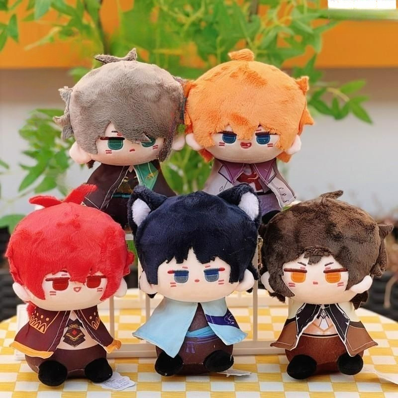 Yuanshen Zhongli Dahlia El Heisen Dotole Plush Dumpling จี้อะนิเมะ สินค้าตุ๊กตาขนาดเล็กท่านั่ง