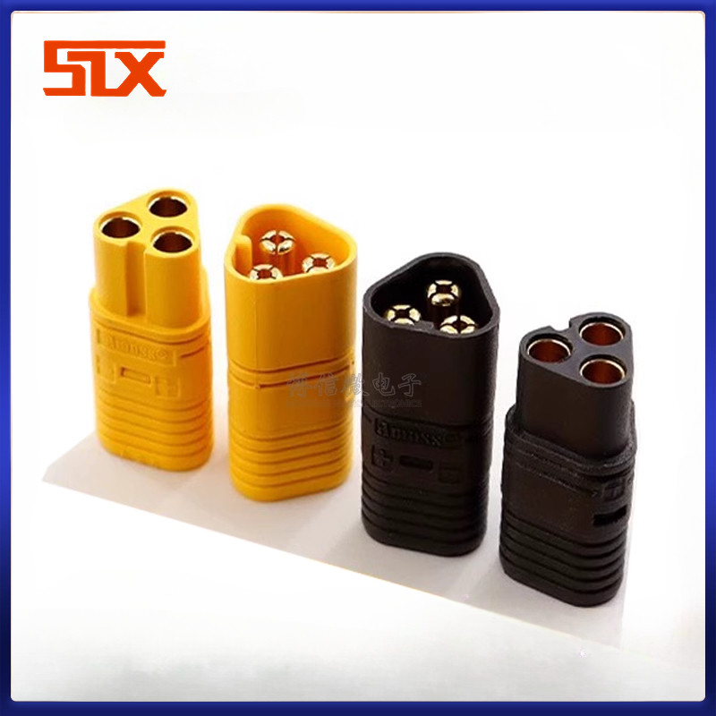 ปลั๊ก MT60 สามแกน XT60 รถยนต์ไฟฟ้ารุ่นโดรนขั้วต่อแบตเตอรี่ลิเธียม