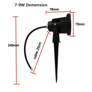 ใหม่ โคมไฟสปอร์ตไลท์ LED COB 220V 110V 5W 7W 9W กันน้ํา สําหรับตกแต่งสวน สนามหญ้า กลางแจ้ง
