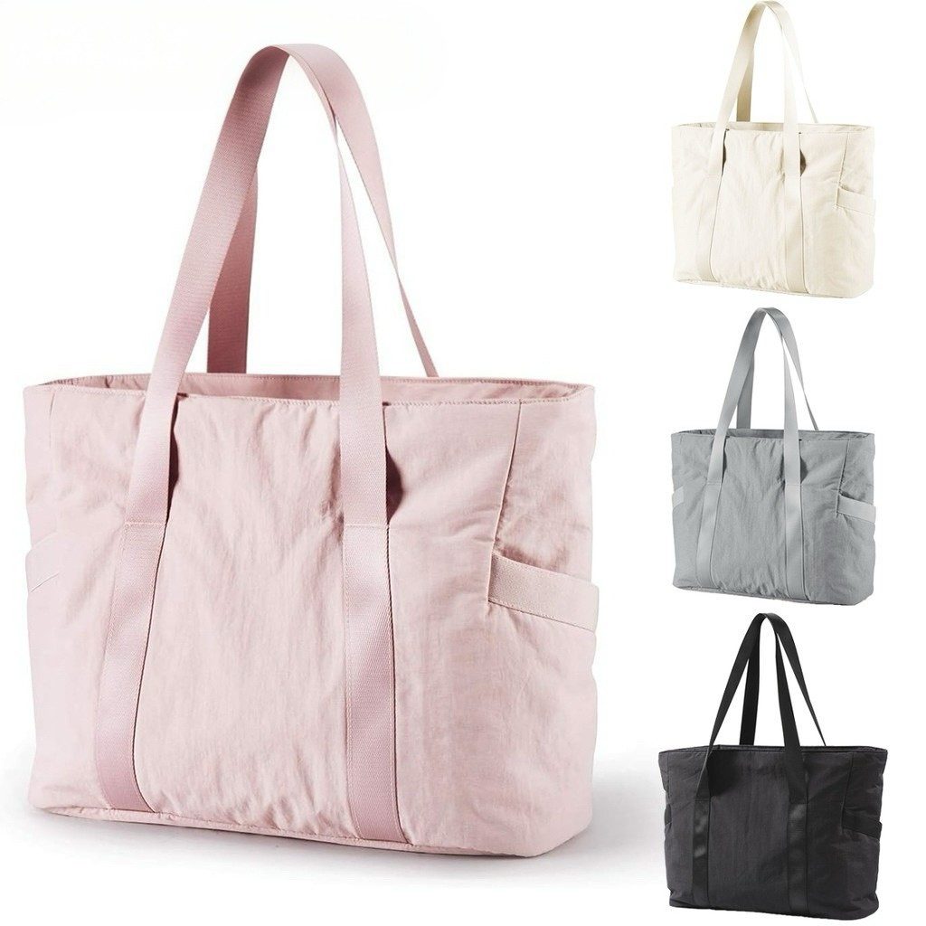 Tote Bag Womens Crossbody Yoga Bag with Yoga Mat Strap - Waterproof Gym Tote, Lightweight Travel & Work Commuter Bag
