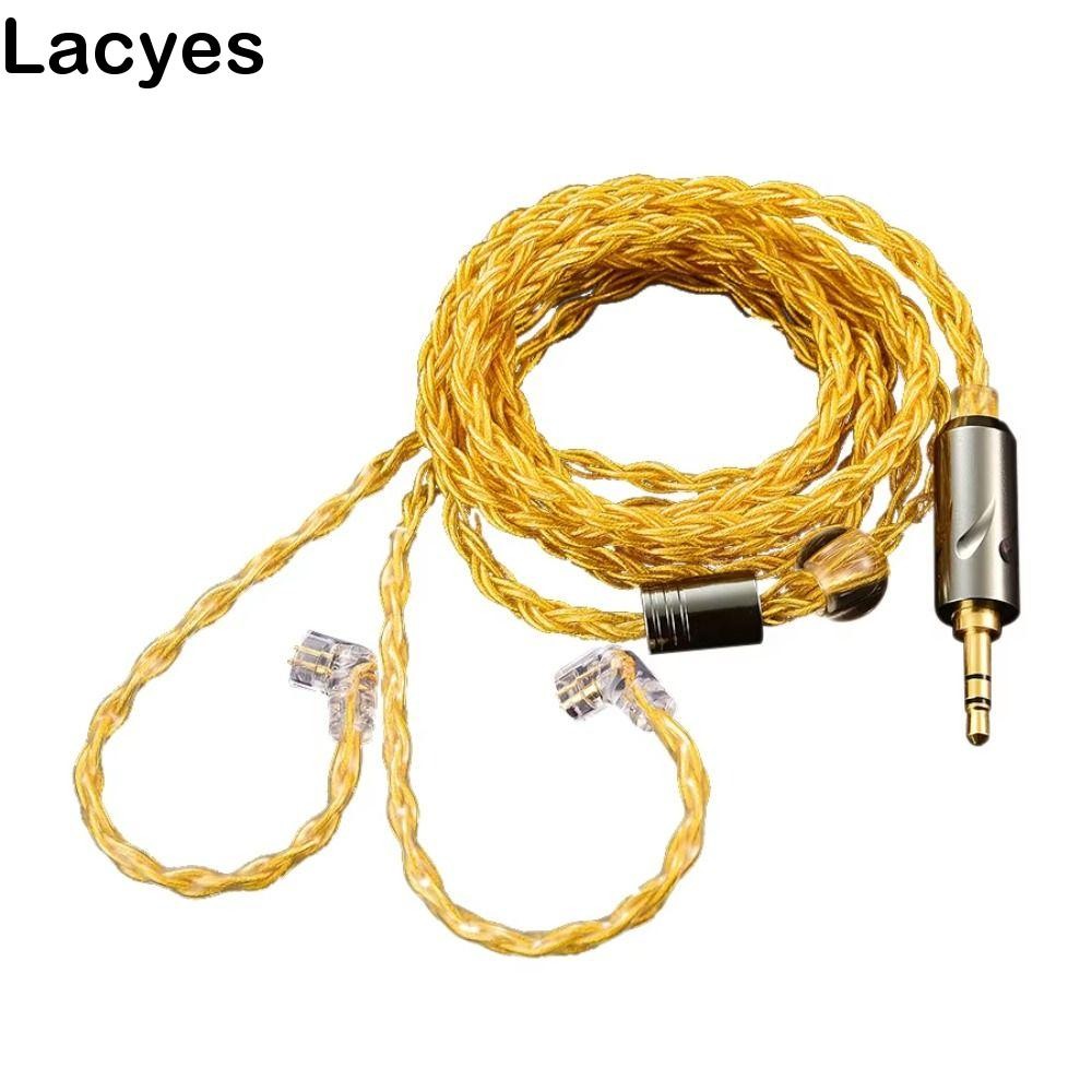 LACYES สายหูฟัง KZ, อัพเกรดสาย 0.75 มม.2Pin QKZ T1 หูฟัง, เปลี่ยนแจ็ค 3.5 มม. 200 Core TC Silver Pla