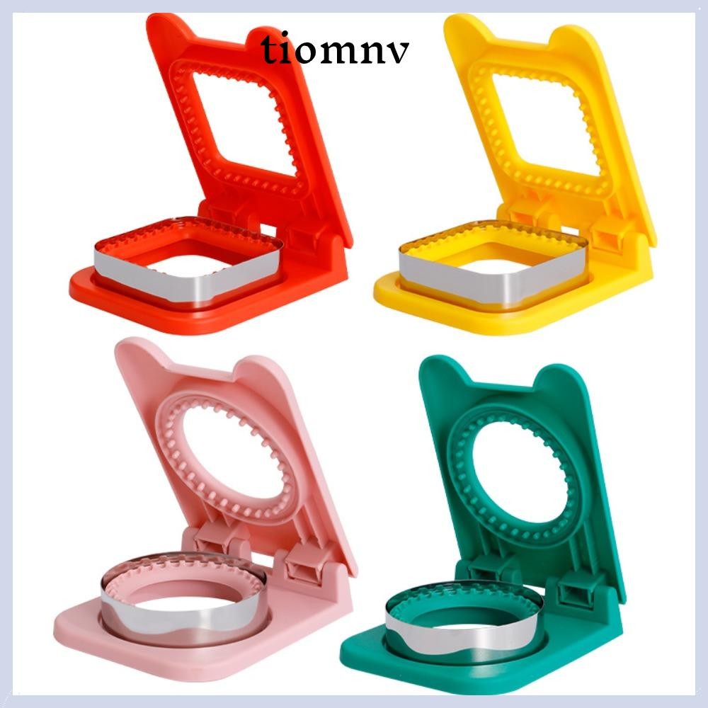TIOMNV56 DIY เครื่องตัดแซนวิช Mould, เด็กอาหารเช้าสแตนเลสขนมปังขนมปังแม่พิมพ์, เครื่องซีลพลิกอุปกรณ์เสริมเบเกอรี่แซนวิชเครื่องมือตัด