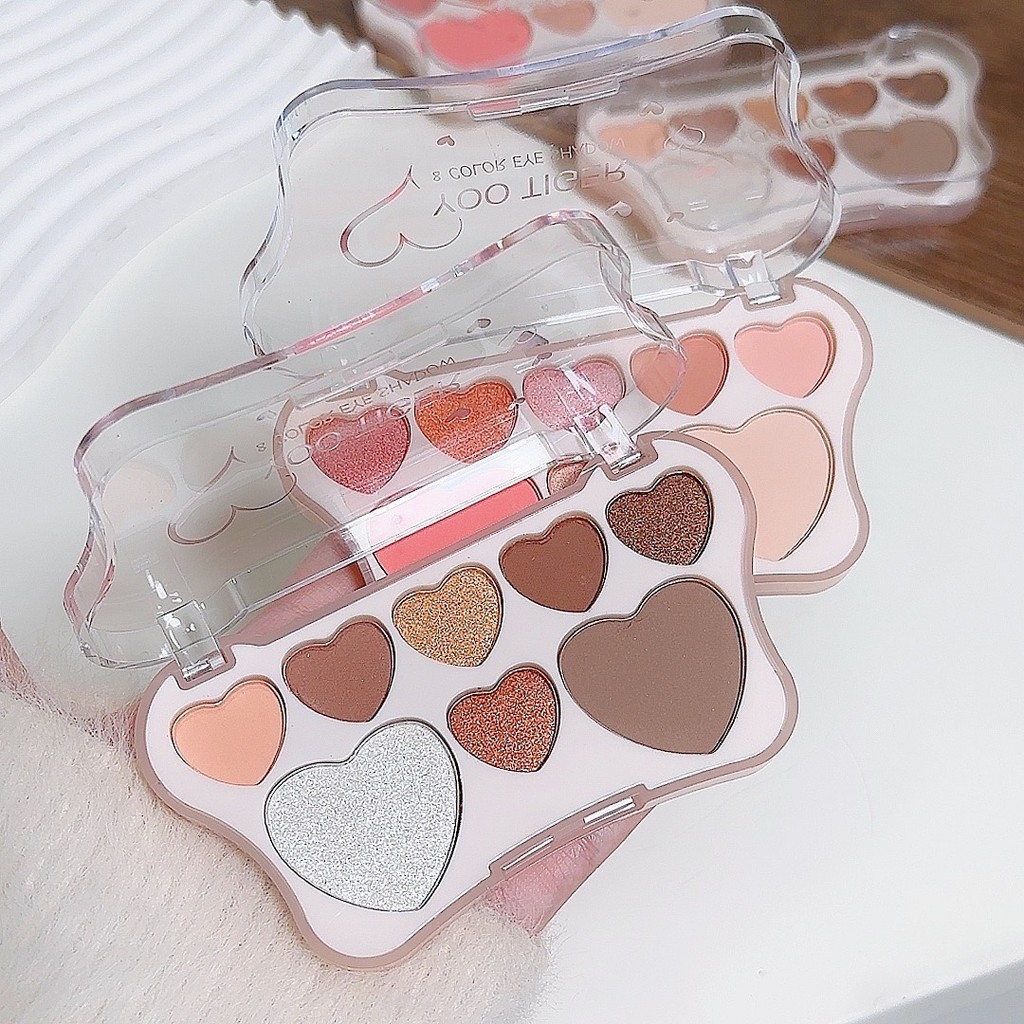coco.baby: อายแชโดว์ พาเลตอายแชโดว์กันน้ำ พาเลทอายแชโดว์ 8สี เนื้อกลิต​เตอร์​ สีสวย Y9109