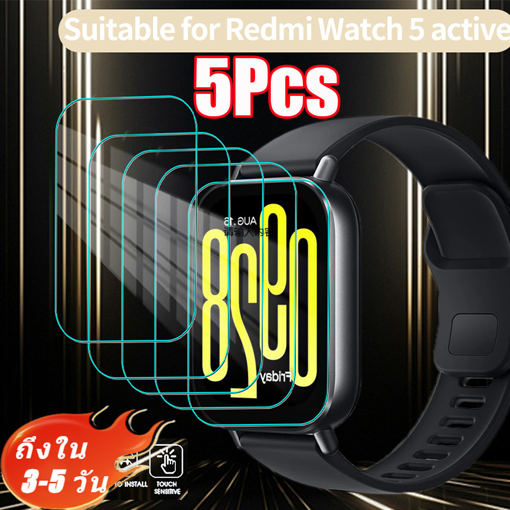 [3-5 วันมาถึง] Redmi Watch5 Active Hydrogel Film Protector - การประยุกต์ใช้ฟองแบบมีกาวในตัว, การ์ดหน้าจอ TPU ยืดหยุ่นรักษารูปลักษณ์นาฬิกาดั้งเดิม