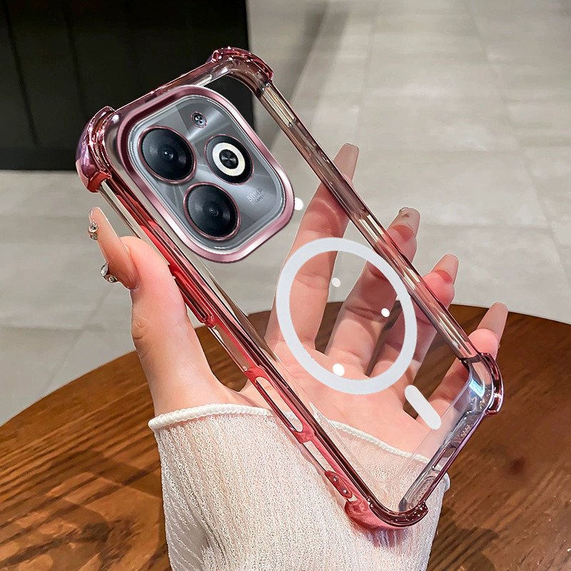 กันกระแทก Case สําหรับ infinix SMART 8 HOT 40i เคสโทรศัพท์ 2025 ใหม่การออกแบบแม่เหล็กความงามกรณี SZ15