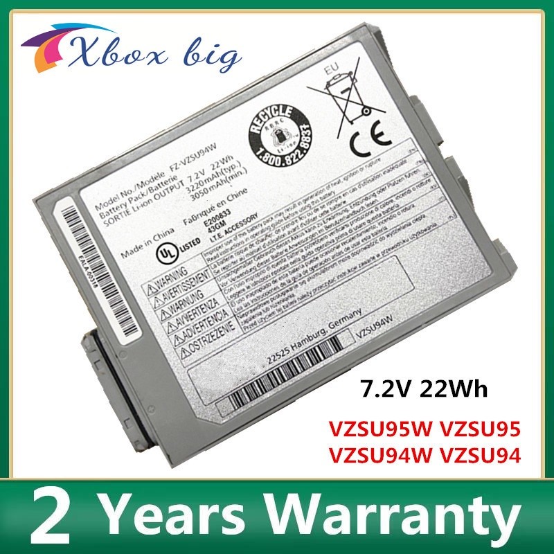 NEW FZ-VZSU94W VZSU95W VZSU94 VZSU94JS Laptop Battery For Panasonic FZ-M1 FZ-B2 FZ-M1C FZ M1 B2 M1C 