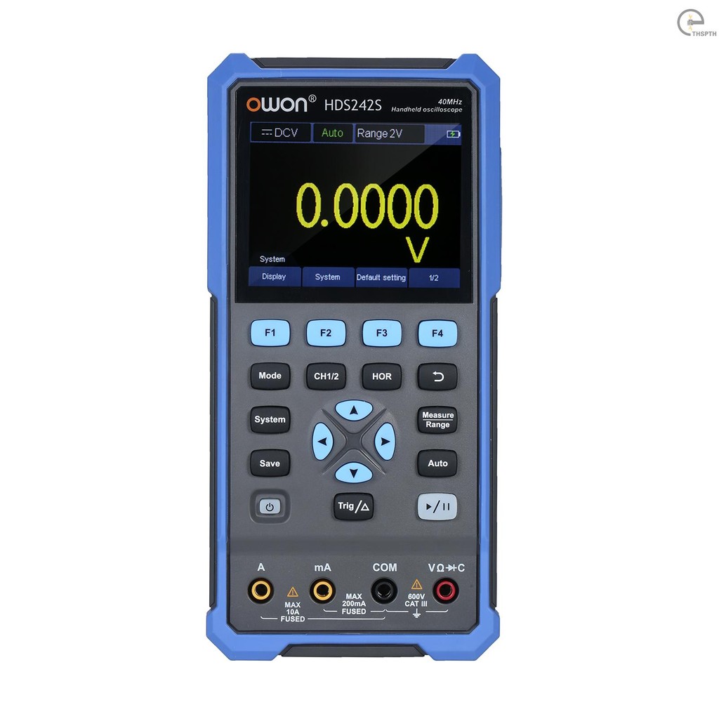 OWON HDS242S 2-CH Handheld Oscilloscope มัลติมิเตอร์ Waveform Generator 3-in-1 เครื่องทดสอบมัลติฟังก