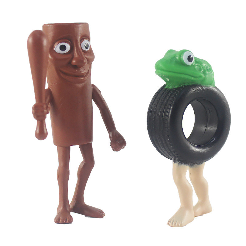 ของเล่น Brainrot ชุด Tung Tung Sahur Action Figure Trralero Tralala Bombardino Crocodilo ตกแต่งรุ่น - รูปที่ 3