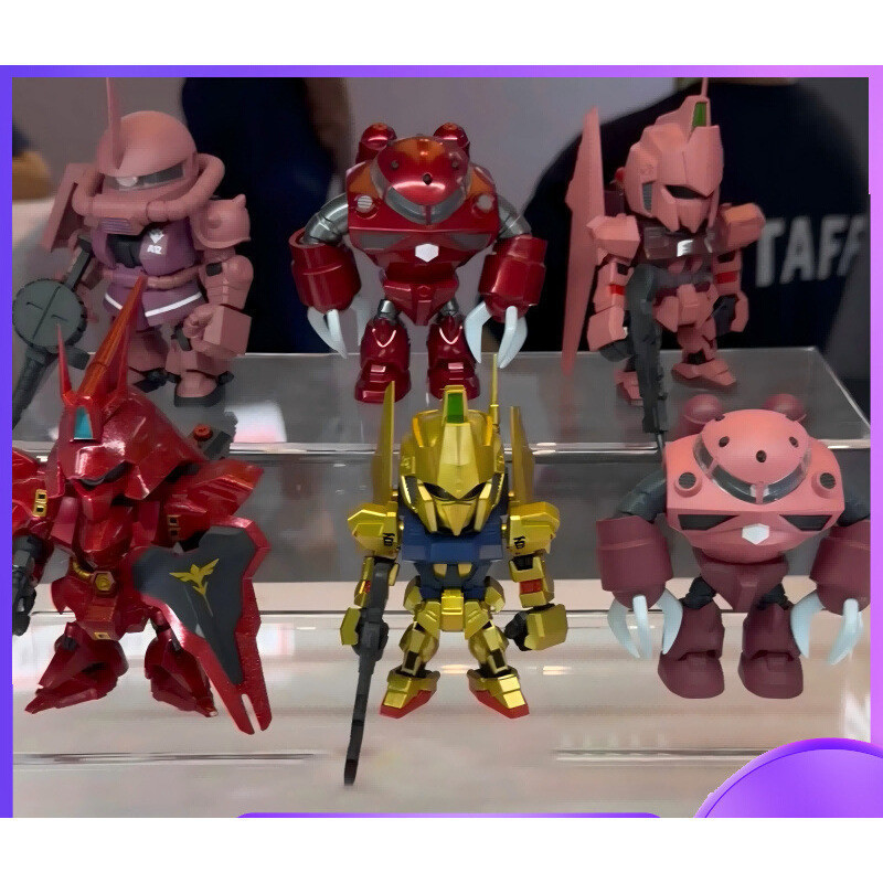 ของเล่น Vivi Bandai QMSV MINI Char's Mystery Box โมเดล Sazabi Goda ของตกแต่ง ฟิกเกอร์ โมบิลสูท 25051