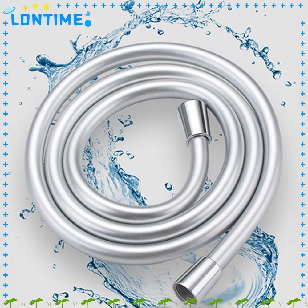 LONTIME ท่อขยายฝักบัว, PVC Anti Winding Handheld Shower Head Hose, Professional Replacement-proof Universal Faucet Hose Home