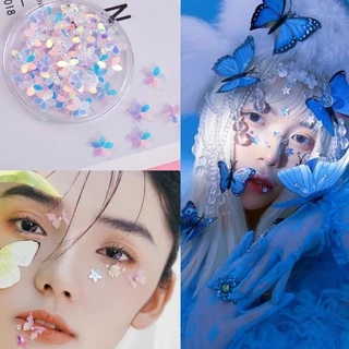 ฟรีกาว🌸 เจ้าสาว ดอกไม้ติดหน้า ผีเสื้อติดหน้า โบว์ติดหน้า หัวใจติดหน้า ตกแต่งใบหน้า,แต่งหน้าปาร์ตี้,กลิตเตอร์