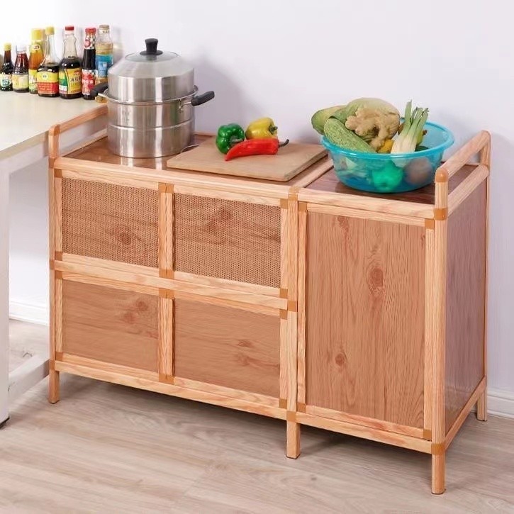 Kitchen cabinet Simple stove cabinet Aluminum alloy storage cabinet Gas cylinder cabinet Aluminum al