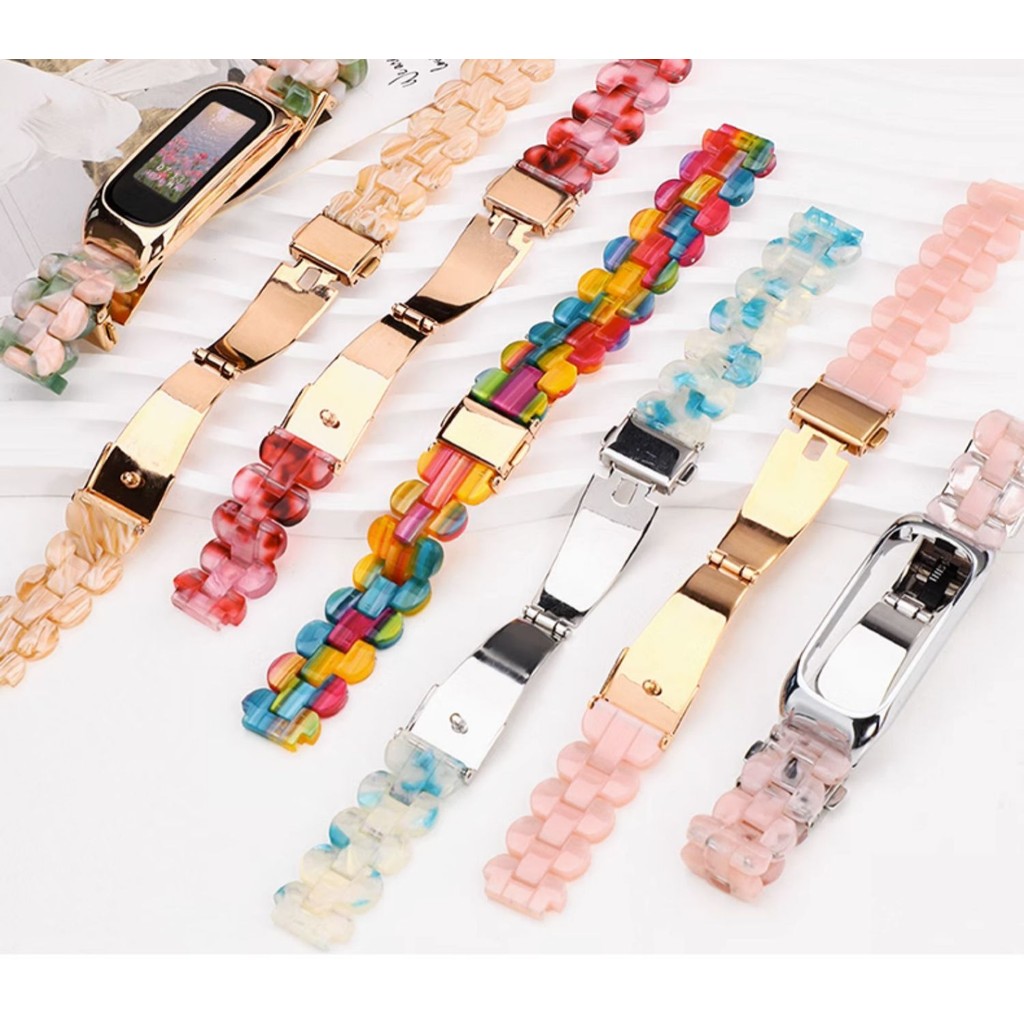 Slim Resin สายนาฬิกาสําหรับ Oppo Band B1 EVA สายนาฬิกาอัจฉริยะ Oppo Smart Watchband เปลี่ยนสร้อยข้อมือสายรัดข้อมือ