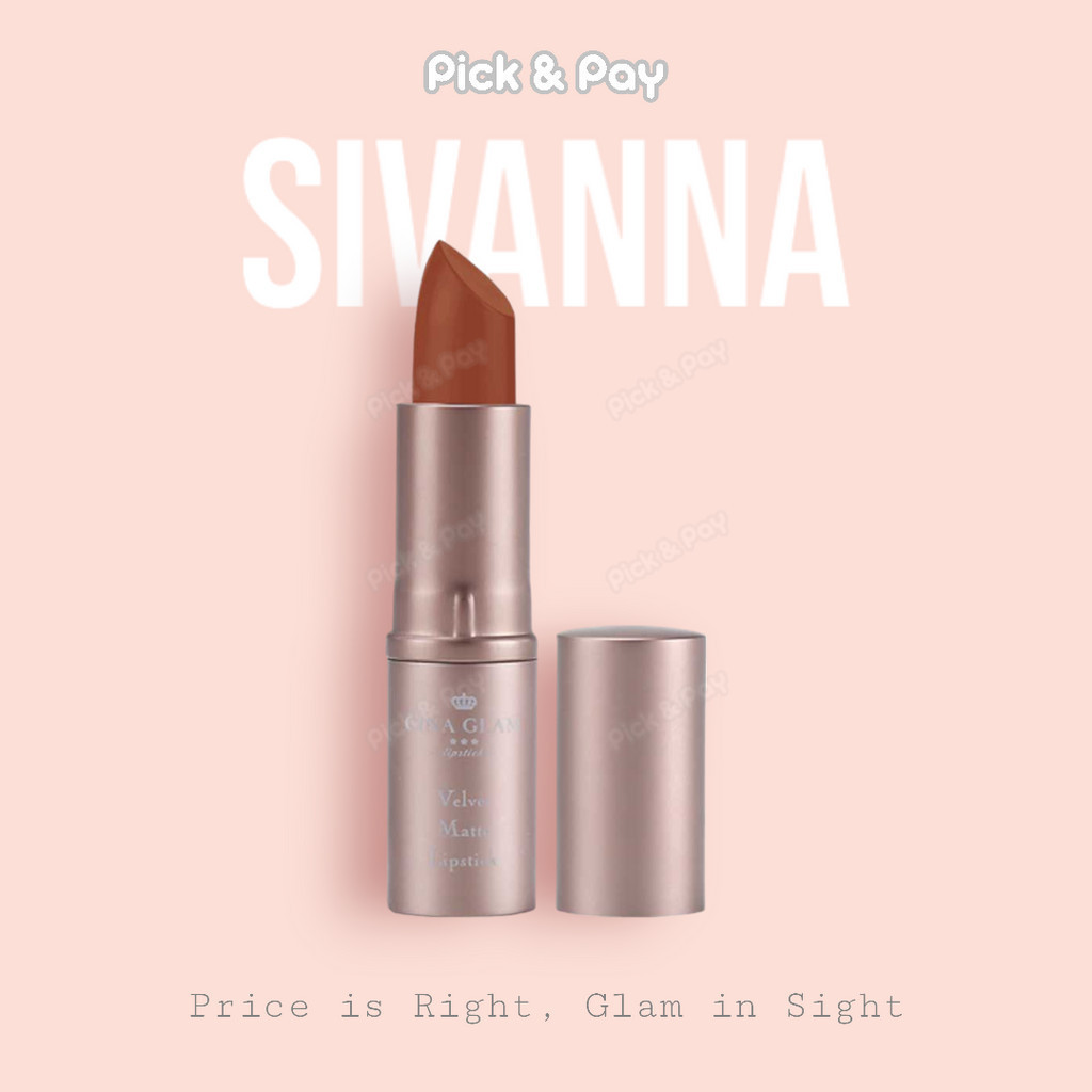 Gina Glam Velvet Matte Lipstick G37 ลิปสติก จีน่า แกลม