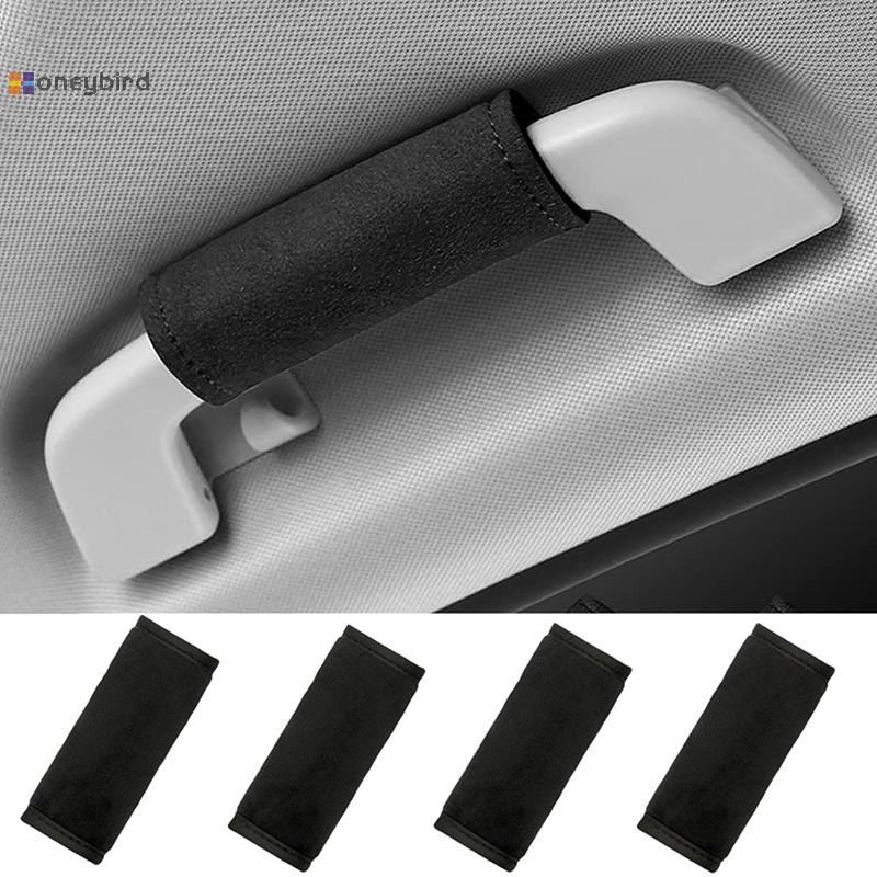 Kaleidoscope หลังคารถพนักพิงตกแต่ง Soft Suede Cover Auto ภายในดึงถุงมือป้องกันเพดาน Handle ป้องกันครอบคลุม Decor Nice