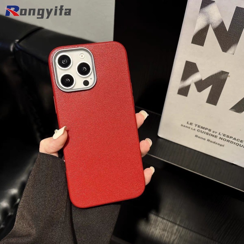 Insสไตล์ลิ้นจี่หนังเคสโทรศัพท์สําหรับhonor X9A X9B X9 X8 X8A X8B X7 X7A X7B X7C 5G 4G Anti-Fallปลอกเลนส์โลหะป้องกันผิวปกหลังรู้สึก