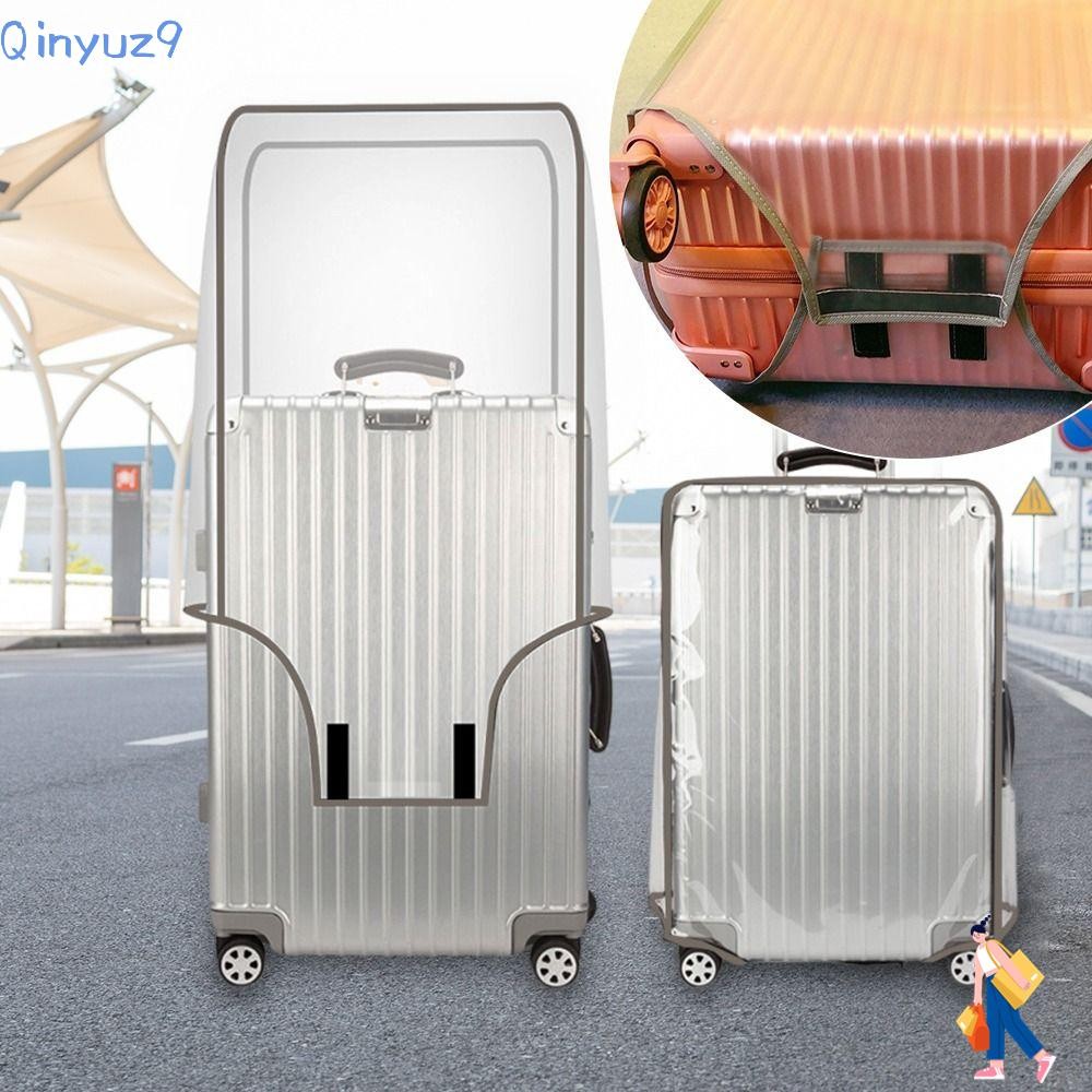 Qinyuz9 ผ้าคลุมกระเป๋าเดินทาง, PVC 16-28 นิ้วผ้าคลุมป้องกันกระเป๋าเดินทาง,กันน้ําโปร่งใสกันฝุ่นกระเป๋าเดินทางผ้าคลุมกระเป๋าเดินทาง