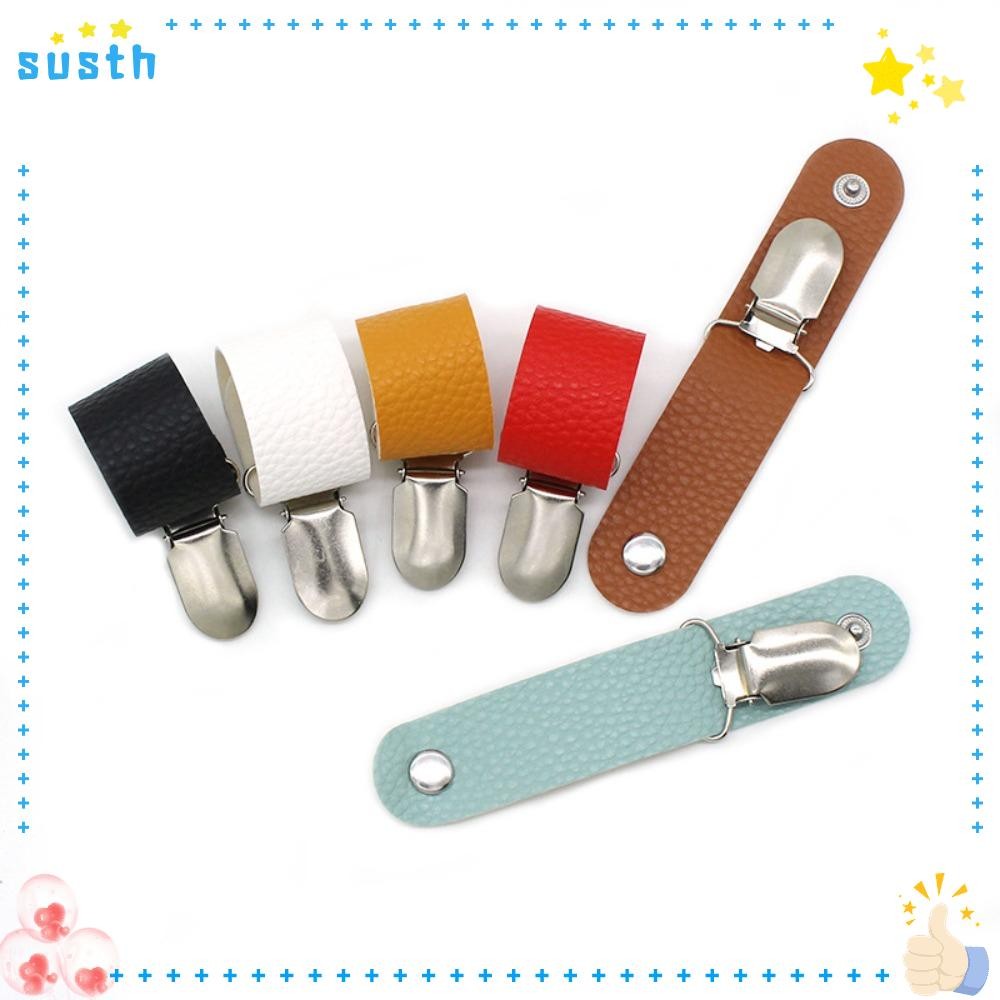 ที่ใส่หมวก SUSTH คลิปหนีบหมวกแบบพกพาที่ใช้งานได้จริง 2024 Aduit PU Leather Kids Bag กระเป๋าเดินทาง Clip Traveling