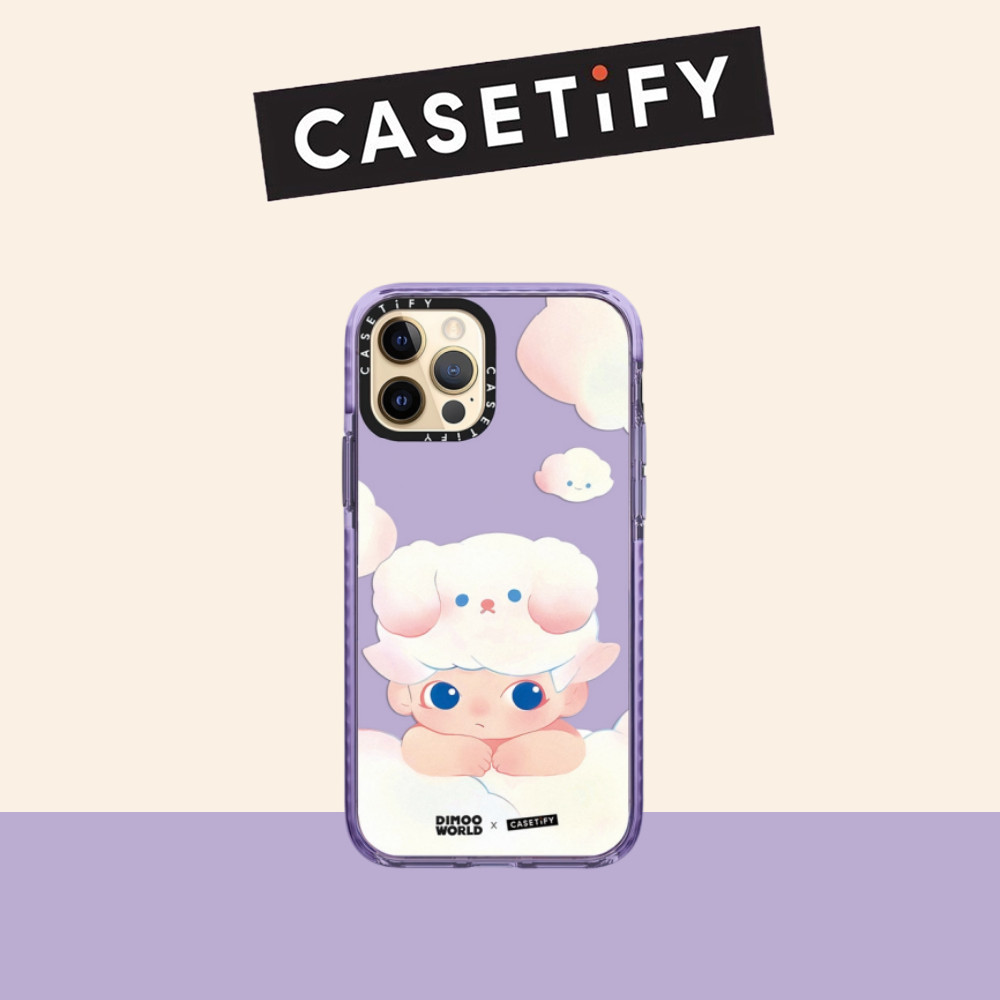 Casetify DIMOO WORLD ปกป้องกรณีโทรศัพท์อ่อนสําหรับ iPhone 16 Pro Max 16 Plus 15 Pro Max 14 13 12 11 Pro Max XR IX กรณีห่อกันกระแทกด้านหลังปลอก
