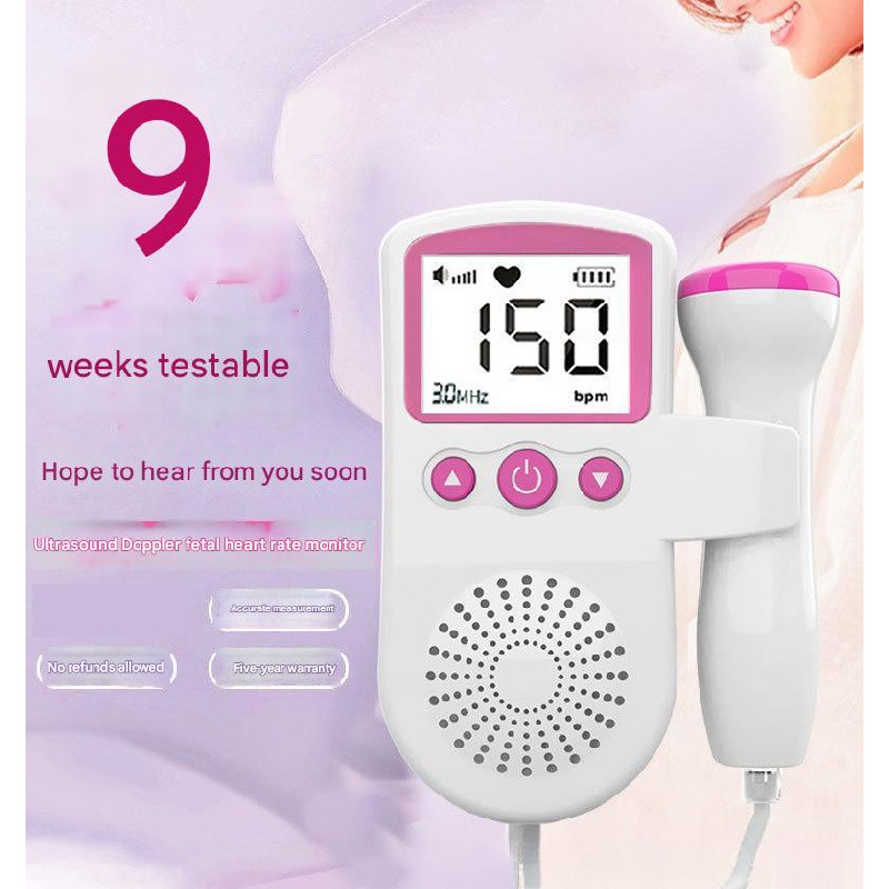 คุณภาพสูง baby Fetal heart monitor กระเป๋า Fetal dopler อัลตราโซนิก baby beat เครื่องขยายเสียง Doppl