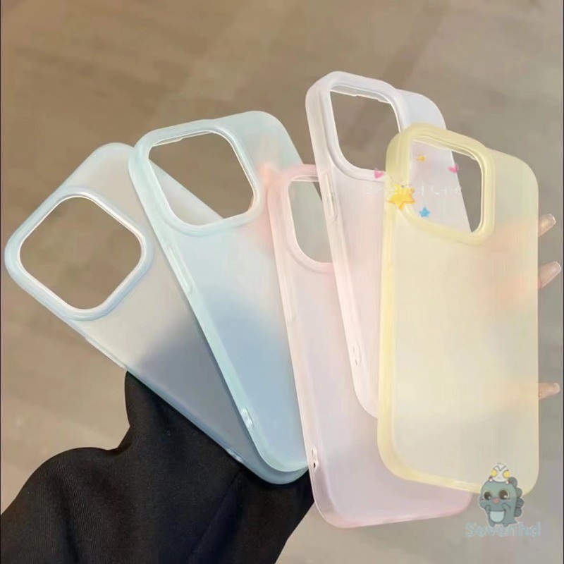 น่ารักเยลลี่เคสโทรศัพท์ใสสําหรับiphone 11 15 14 13 12 Pro Max Xr X Xs Max 14 Plus 15 Plusแฟชั่นสไตล์เกาหลีเคสนุ่มเรียบง่ายโปร่งใสฝาหลังป้องกัน