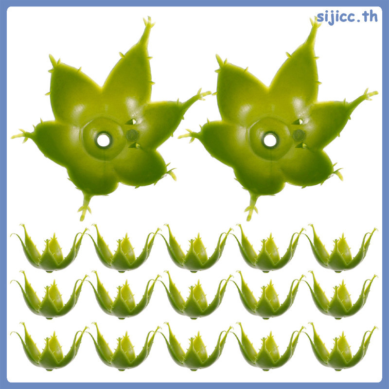 ใบไม้ปลอมสําหรับดอกกุหลาบการจัดดอกไม้ Rosette ฐานกลีบดอกไม้ sijicc