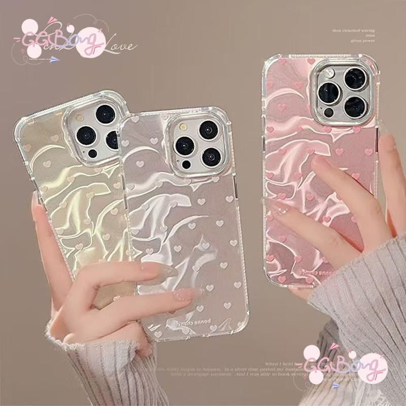 Samsung A15 A05 A34 A05S A03 A25 A13 A14 A12 A32 A51 A11 A23 A50 A21S A53 A20 A33 การ์ตูนน่ารักจุดรักกล่องหัวใจคลื่นน้ำ