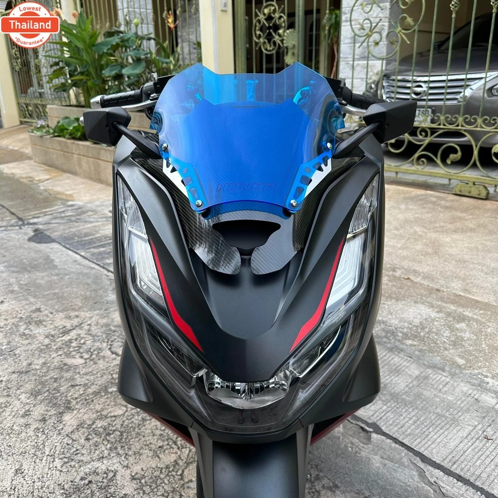 ชิวแต่งสองขั้นลายเคฟล่า Honda PCX160 ปี 2021