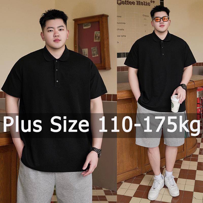 เสื้อโปโลผู้ชายขนาดบวก1เอ็กแอล-7เอ็กแอล 110-175กิโลกรัมแขนสั้นโปโลทีเสื้อหลวมโปโลขนาดใหญ่ท็อปส์ขนาดใหญ่ผู้ชายขนาดใหญ่เสื้อผ้า