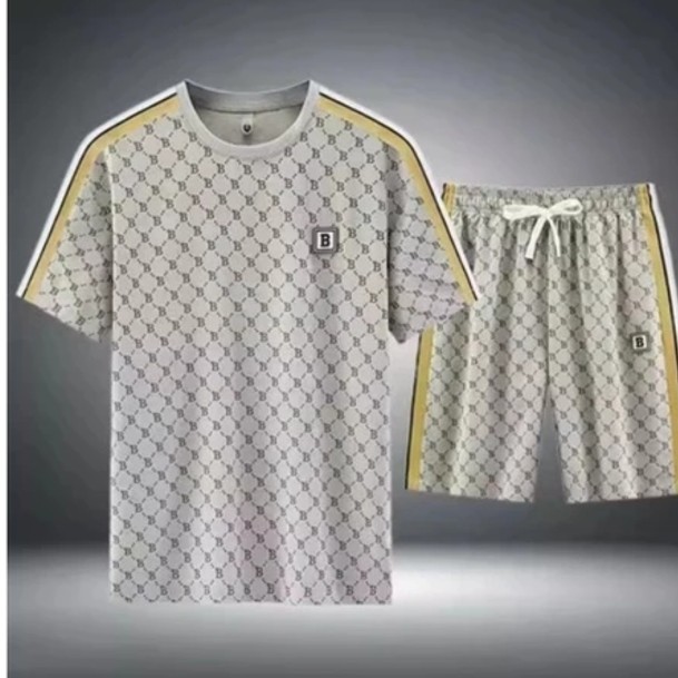 ผู้ชายฤดูร้อนสไตล์ใหม่ระดับไฮเอนด์หลวมทุกการแข่งขันชุดลําลอง