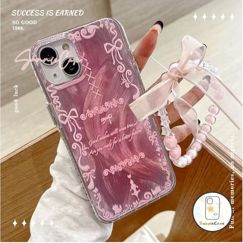 สีชมพู โค้งคำนับ สำหรับ เคส Samsung A33 A32 A50 A25 A03 A05s A53 A21s A11 A13 A23 A34 A14 A20 A04s A05 A51 A12 A15 เคส
