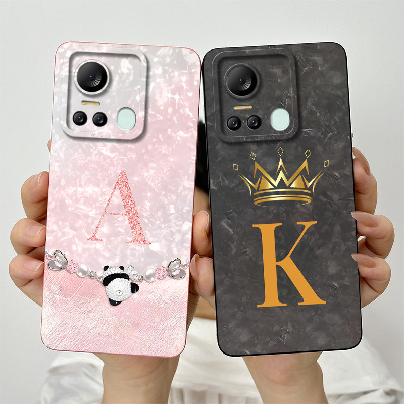 สําหรับ Itel Vision 5 S663LC / Itel S18 S663L กันกระแทกกล้องเลนส์ป้องกันโทรศัพท์ปลอกแฟชั่นมงกุฎตัวอั