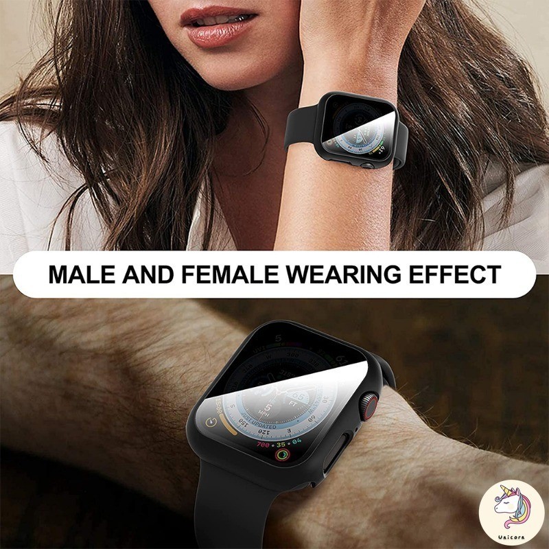 กระจกความเป็นส่วนตัว + สําหรับ Apple Watch 10 42 มม.46 มม.9 8 7 6 SE 5 4 3 ป้องกันหน้าจอกระจกนิรภัย Anti-Peeping สําหรับ iWatch series 45 มม.41 มม.40 มม.44 มม.38 มม.42 มม.อุปกรณ์เสริม - รูปที่ 3