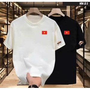 เสื้อยืด FLAG หมวกบักเก็ต oversize ลายหลวม แขนหลวม 6889