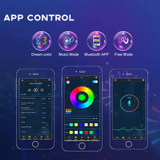 ไฟสายไฟเปลี่ยนสีได้ สายไฟ LED 180 ดวง ซิงค์เสียงเพลง พร้อมรีโมตคอนโทรล APP 5050 RGB สําหรับตกแต่งคริสต์มาส