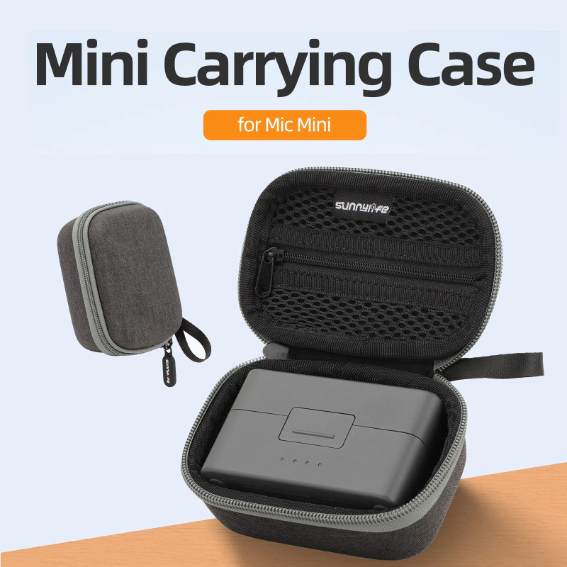 สําหรับกระเป๋าเก็บ DJI Mic Mini, กล่องป้องกันแบบพกพาไมโครโฟนไร้สาย DJI, อุปกรณ์เสริมป้องกันการตกและทนต่อการสึกหรอ