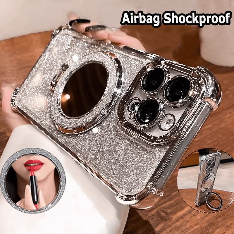 Fashion 3D Cosmetic Mirror Holder Stand เคส for Realme C55 C33 C35 C25S C25 C31 C15 C12 Narzo 30A 20