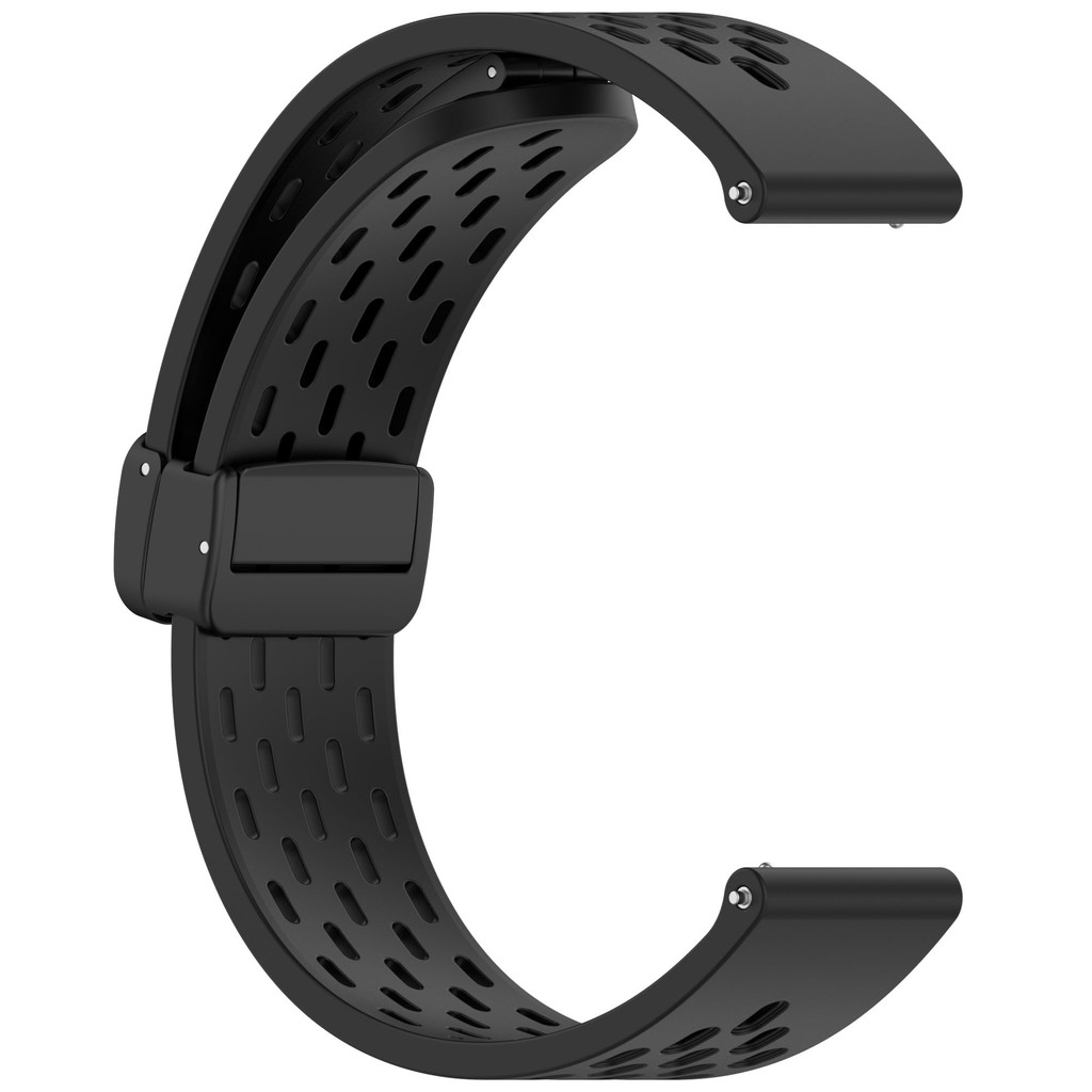 18 มม.20 22 มม.ซิลิโคนแม่เหล็กสายคล้องคอสําหรับนาฬิกา Huawei GT5 GT3 GT4 SE GT2 GT2e Watch4 Watch3 Pro GT 2 3 4 5 2e 41 มม.42 มม.43 มม.46 มม.Soft Candy สีสร้อยข้อมือกีฬา Loop