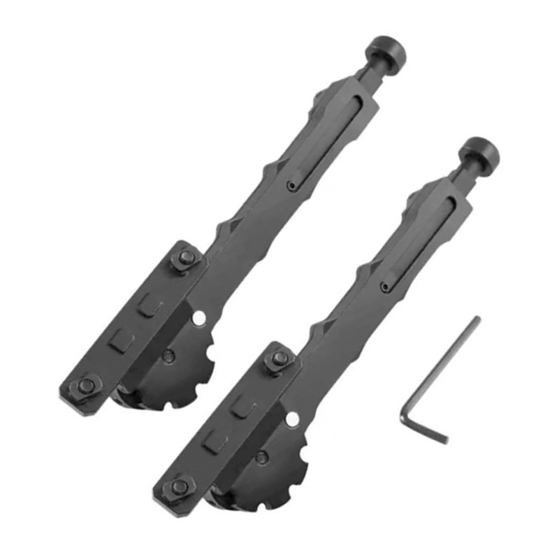 Bon ชุด 2 ชิ้นโลหะ Bipod ขาตั้งสองขาแยกออกแบบ Quick Setup และติดตั้งง่ายบนภูมิประเทศใดๆ