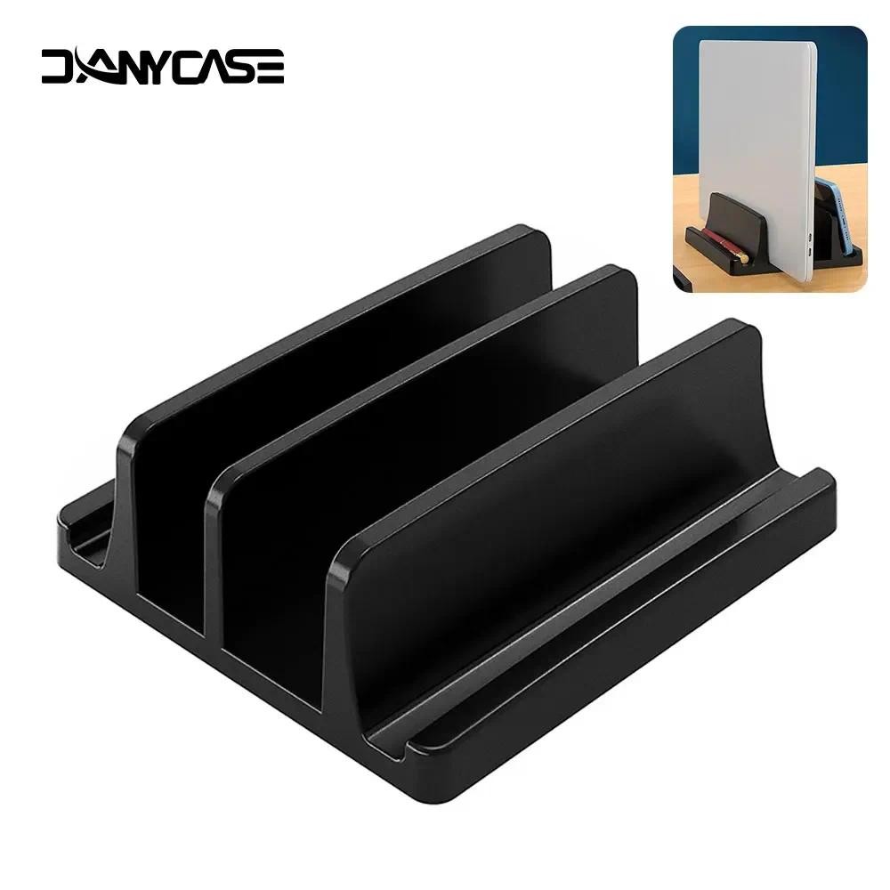 ปรับสก์ท็อปแนวตั้งแล็ปท็อปยืนพลาสติกแบบพกพายืนสําหรับแท็บเล็ต/แล็ปท็อป/โทรศัพท์มือถือประหยัดพื้นที่อุปกรณ์เสริม