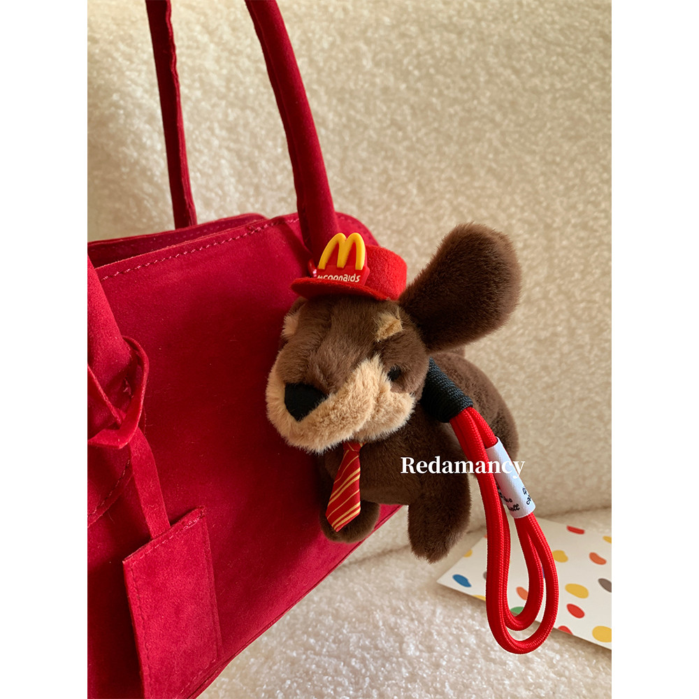 น่ารัก m Kee Bee Dachshund จี้ตุ๊กตากระเป๋าเครื่องประดับการ์ตูนลูกสุนัขตุ๊กตาพวงกุญแจของขวัญสร้างสรรค์