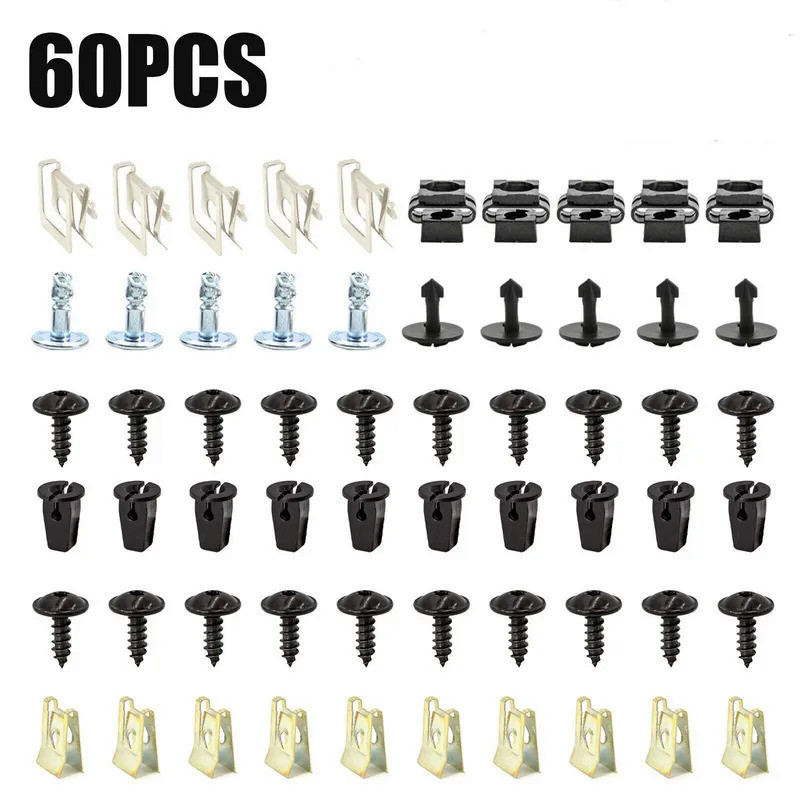 N90974701 For AUDI A4 A6 A8 TT Undertray Engine Under Cover Fixing Clips Screw Kit 60pcs Automotive 